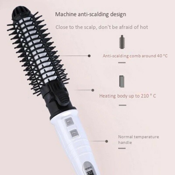 Automatic Rotating Tourmaline Ceramic 1.25Inch Hair Curling Iron Wand Hot Roller - Picture 5 of 12